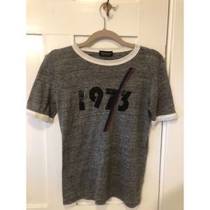 TopShop 1973 Ringer Tee- Rare- US 4